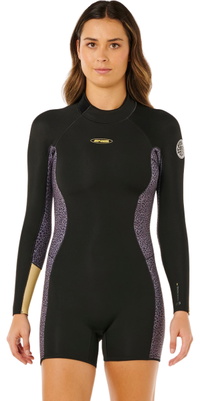 2026 Rip Curl Womens Dawn Patrol 2/2mm Back Zip Long Sleeve Spring Suit 142WSP - Natural